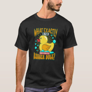 Rubber Duck Ducks Duck Bathroom Bubble T-Shirt