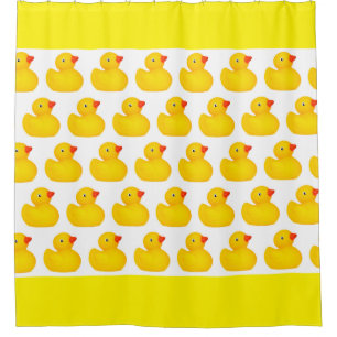 Rubber Duck Ducky Ducks Luxury Shower Curtain