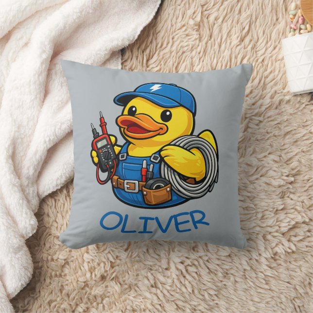 Rubber Duck Electrician Cushion (Blanket)