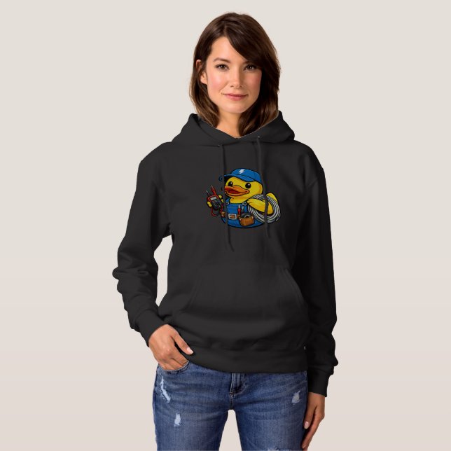 Rubber Duck Electrician Hoodie (Front Full)