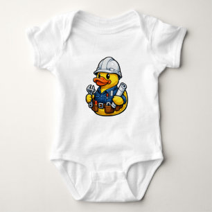 Rubber Duck Engineer Baby Bodysuit