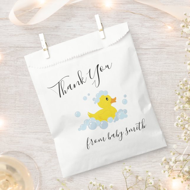 Rubber Duck Favour Bags (Clipped)