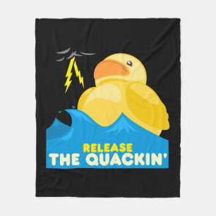 Rubber Duck Fleece Blanket