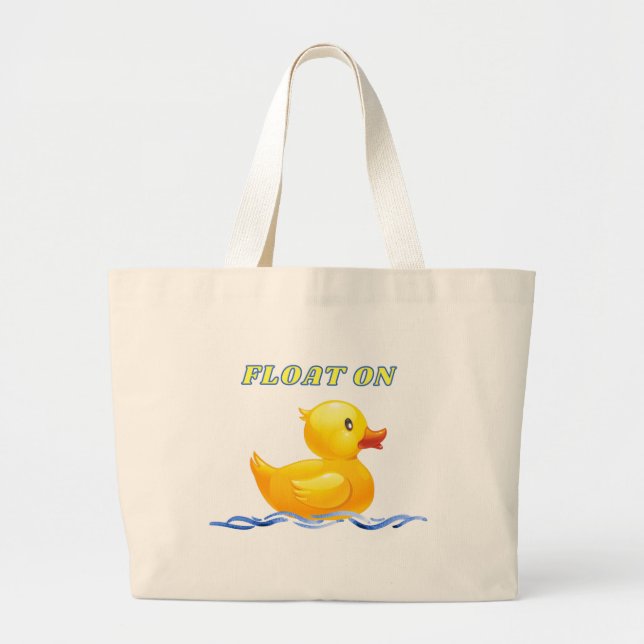 Rubber Duck | Float On Jumbo Tote (Front)