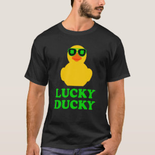 Rubber Duck Four Leaf C Sunglasses St Patrick's Da T-Shirt