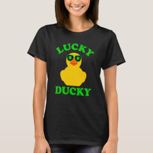 Rubber Duck Four Leaf C Sunglasses St Patrick's Da T-Shirt