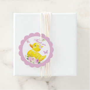 RUBBER DUCK GIRL   Favour Tags