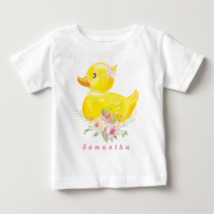 RUBBER DUCK Girl First  Birthday T-Shirt Baby