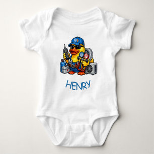 Rubber Duck HVAC Technician Baby Bodysuit