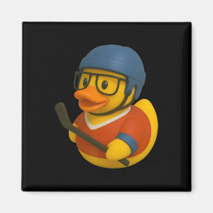 Rubber Duck Ice Hockey Player Ducky Duckie Men Wom Magnet