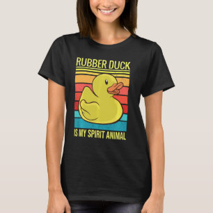 Rubber Duck Is My Spirit Animal I Duck Lover Long T-Shirt