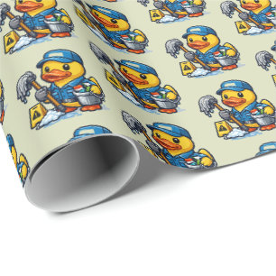Rubber Duck Janitor Wrapping Paper