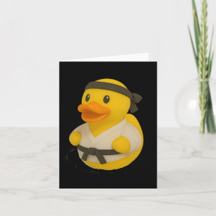 Rubber Duck Karate Ducky Duckie Men Women Kids  Card
