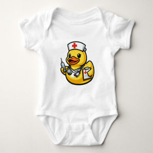 Rubber Duck Nurse Baby Bodysuit