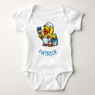 Rubber Duck Painter Baby Bodysuit
