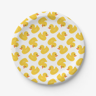 Rubber Duck Paper Plates   Cute Yellow Ducky Party