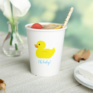 Rubber Duck Party Baby Shower BABY Paper Cups