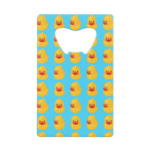 Rubber Duck Pattern Blue Print Bottle Opener