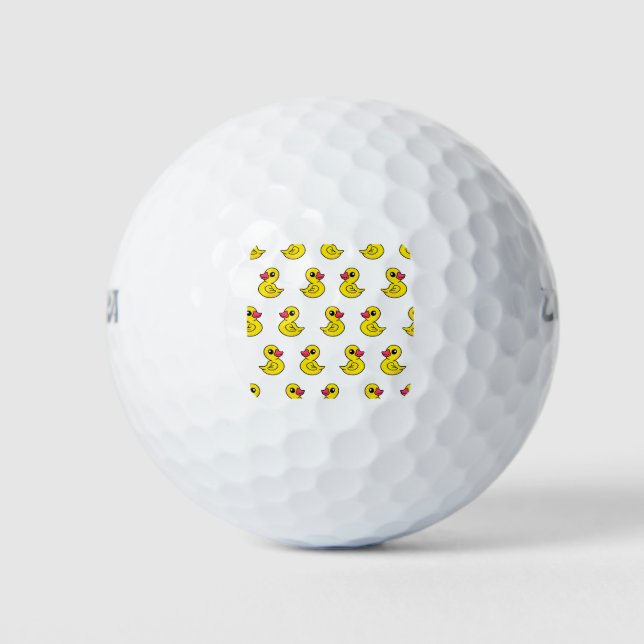 Rubber Duck Pattern Golf Balls (Front)