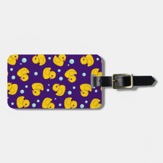 Rubber Duck Pattern Luggage Tag