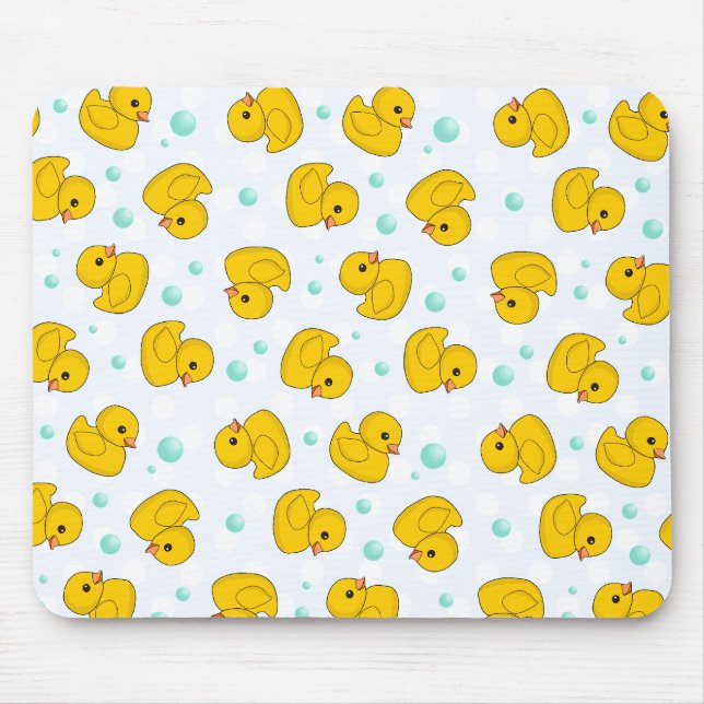 Rubber Duck Pattern Mouse Mat (Front)