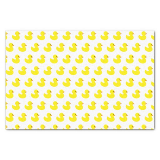 Image of Rubber Duck Pattern Tissue Paper