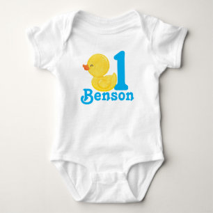 Rubber Duck Personalised Birthday Bodysuit