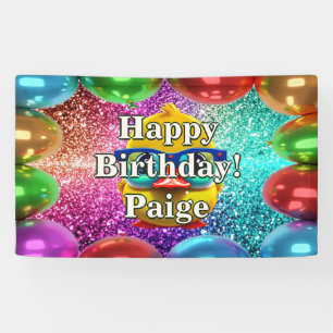 Rubber Duck Personalised character birthday banner
