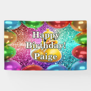 Rubber Duck Personalised character birthday banner