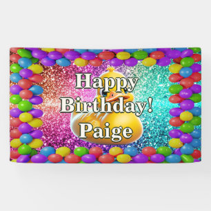 Rubber Duck Personalised character birthday banner