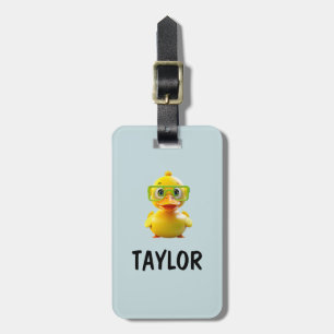 Rubber Duck Personalised Colourful Bag Backpack Luggage Tag