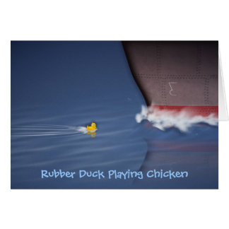 Rubber Duck Playing Chicken