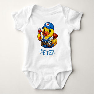 Rubber Duck Plumber Baby Bodysuit