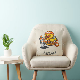 Rubber Duck Road Worker Cushion