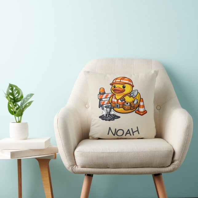 Rubber Duck Road Worker Cushion (Chair)