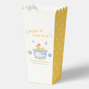 Rubber Duck Rub A Dub Dub Bathtub Baby Shower  Favour Box