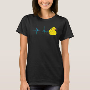 Rubber Duck Rubber Duck Heartbeat Ekg Pulse T-Shirt
