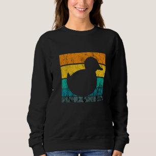 Rubber Duck Rubber Duckling Retro Vintage Water Pl Sweatshirt