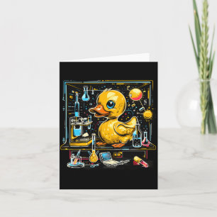 Rubber Duck Science Chemists Physics Teacher Card
