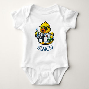 Rubber Duck Scientist Baby Bodysuit