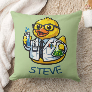 Rubber Duck Scientist Cushion
