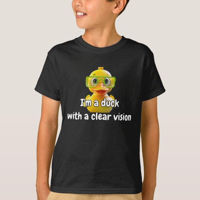 Rubber Duck Shirt Fun Cool Unique Best Stylish Kid (Front)