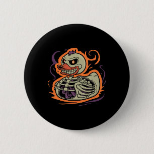 Rubber Duck Skeleton Rubber Duckie Costume Party 6 Cm Round Badge