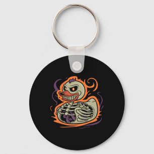 Rubber Duck Skeleton Rubber Duckie Costume Party Key Ring