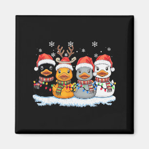 Rubber Duck Squad Christmas Light Reindeer Crew Xm Magnet
