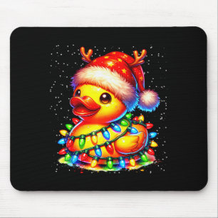 Rubber Duck Squad Christmas Light Reindeer Crew Xm Mouse Mat