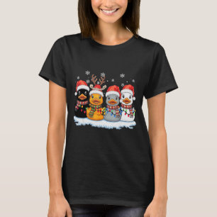 Rubber Duck Squad Christmas Light Reindeer Crew Xm T-Shirt