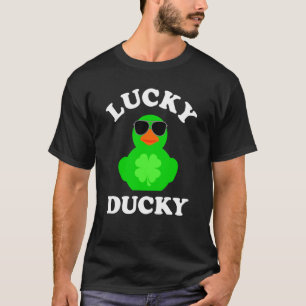 Rubber Duck Sunglasses Four Leaf C Lucky Ducky 3 T-Shirt