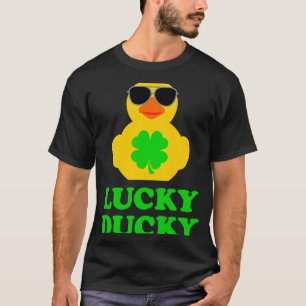 Rubber Duck Sunglasses Four Leaf C St Patrick's Da T-Shirt