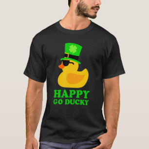 Rubber Duck Sunglasses Lucky Four Leaf C Leprechau T-Shirt